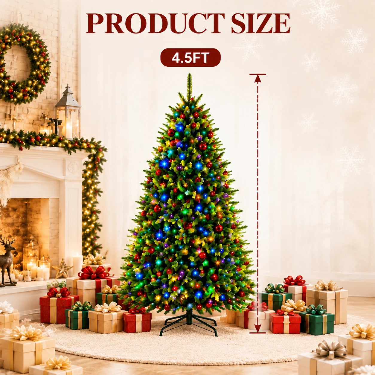 ANIXOL Artificial Christmas Tree — Full Layered Profile for Holiday Decor