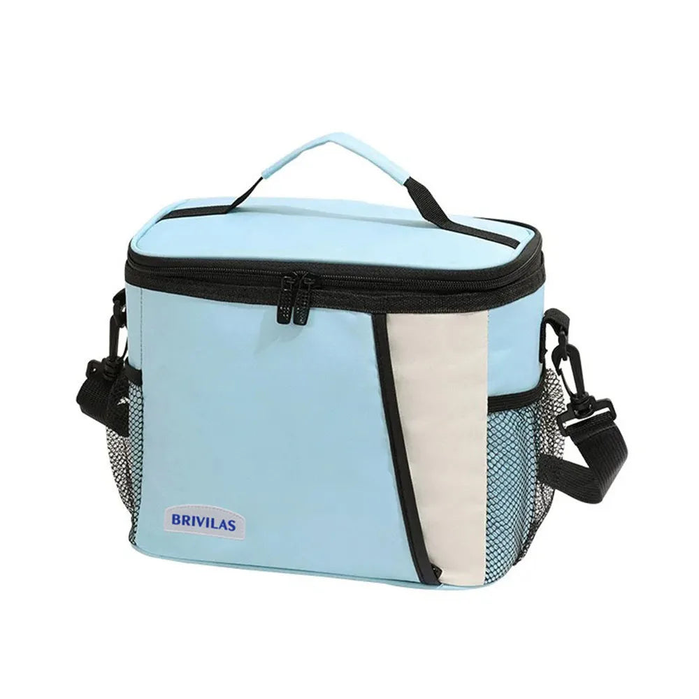 TRISJEM Insulated Lunch Bag — Large Reusable Meal Carrier with Shoulder Strap