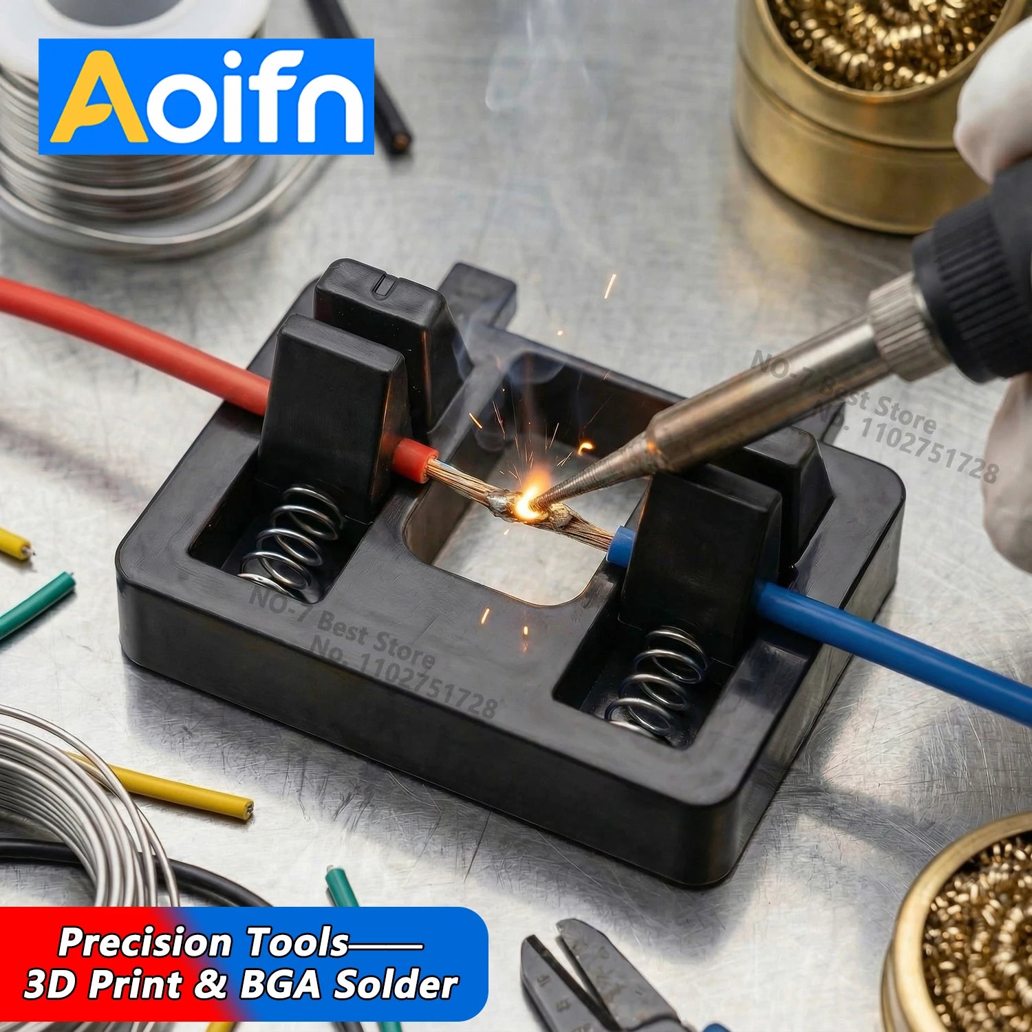 Adjustable Welding Wire Fixture — Heat Resistant Silicone Soldering Clamp