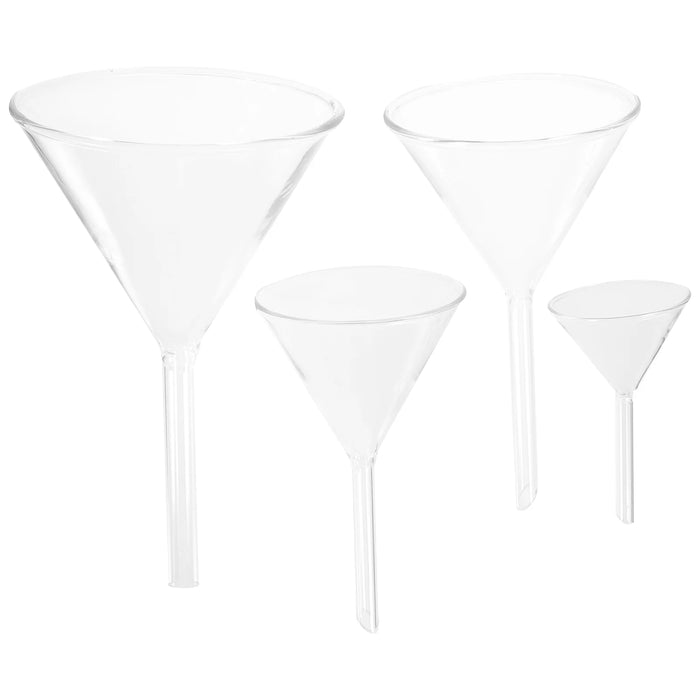 Borosilicate Glass Funnel Set — Heat Resistant Laboratory Filter Kit