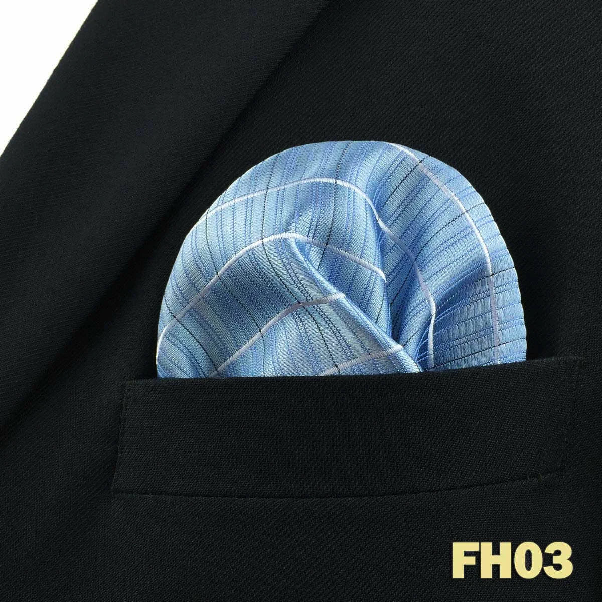 shlax&wing Men's Paisley Pocket Square — Elegant Microfiber Handkerchief for Suits