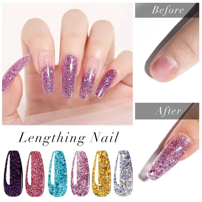 MOSKANY Poly Nail Gel Kit — Complete Manicure Set with LED Lamp