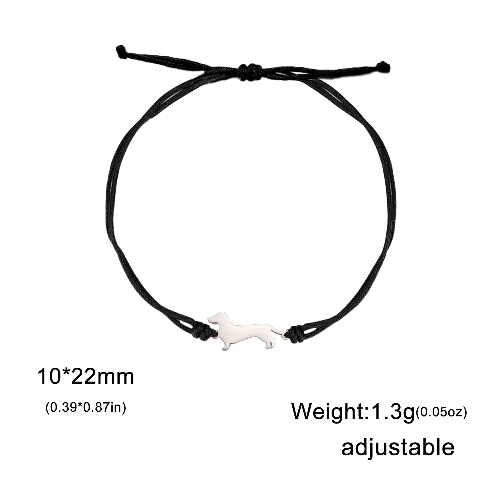 Dachshund Dog Stainless Steel Bracelet — Elegant Animal Jewelry for Women