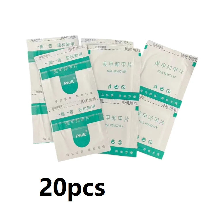 Disposable Gel Nail Polish Remover Wipes — Efficient Degreaser Tool