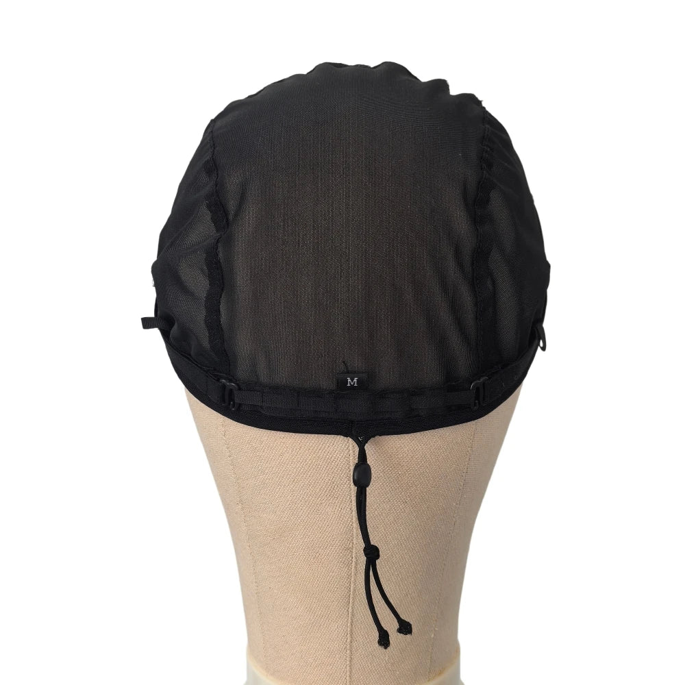Adjustable Wig Cap — Breathable Elastic Net Base with Drawstring