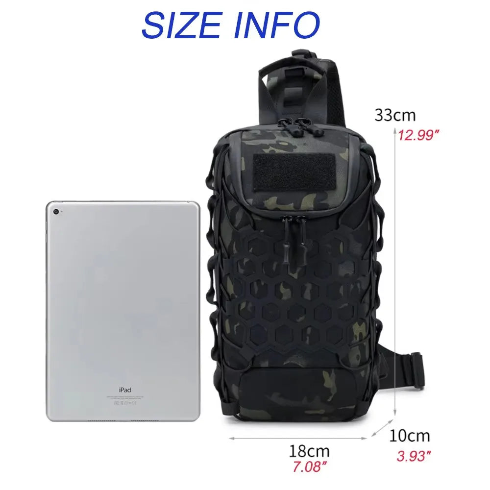 Men's Tactical Chest Bag — Durable Outdoor Sling Backpack for Hiking