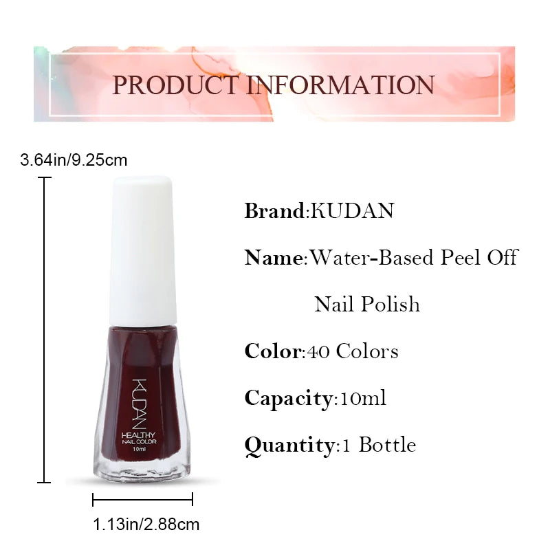 Four Lily Quick Drying Nail Polish — Water-Based Long Lasting Formula, 6-Piece Set