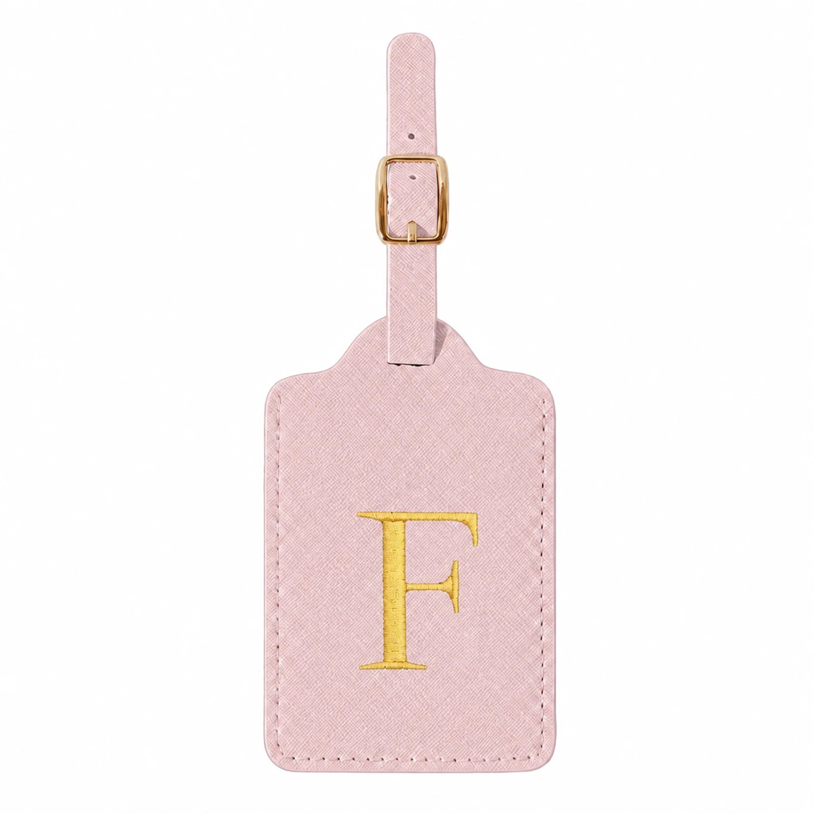 Personalized Alphabet Luggage Tag — Durable PU Leather Travel Accessory