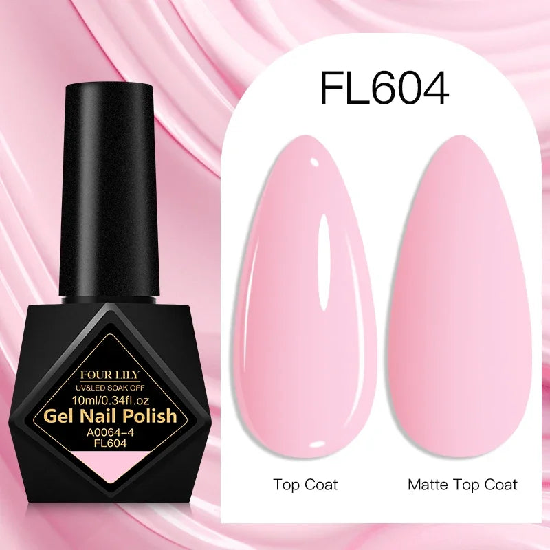 Four Lily Gel Nail Polish — Long Lasting Semi-Permanent Manicure Set
