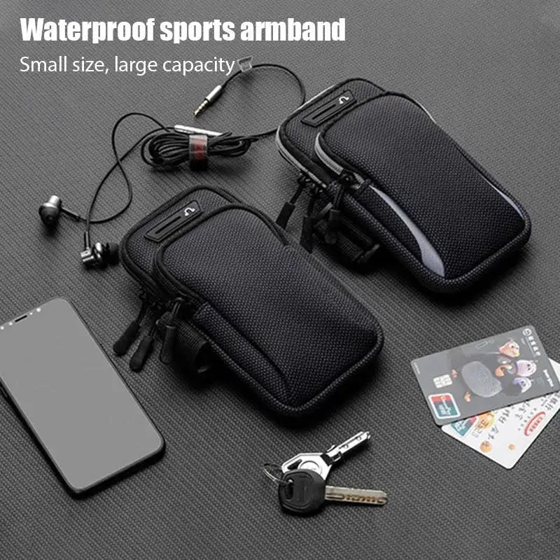 QUERPXAF Waterproof Smartphone Armband — Breathable Running Phone Holder