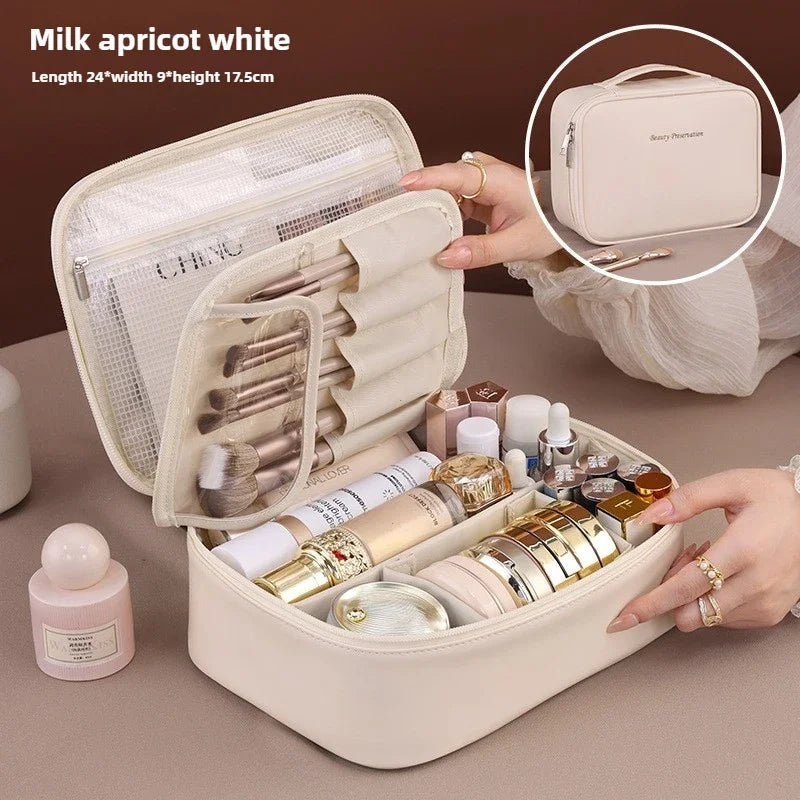 dawndesslo Luxury Cosmetic Bag — Large Capacity Makeup Organizer