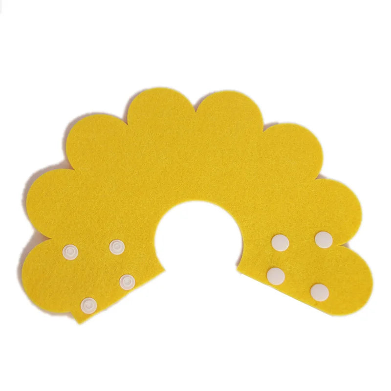 top pet Protective Recovery Collar — Soft Felt Cone for Wound Healing