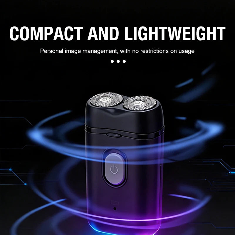 BESITO Men's Electric Portable Shaver — Double Headed 3D Rechargeable Razor