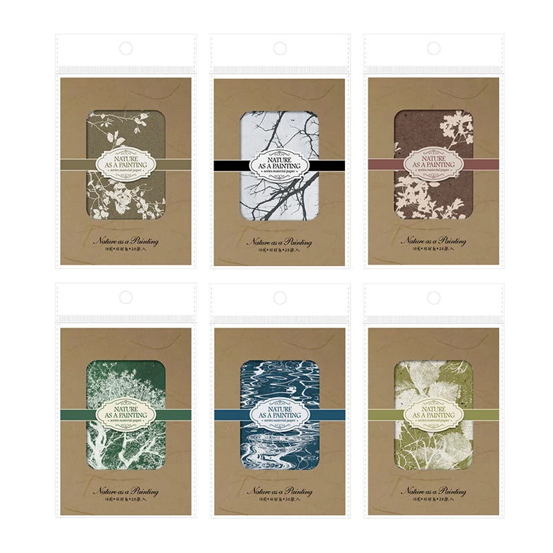 Vintage Scrapbook Paper Kit — 20 Sheets of Retro Collage Materials