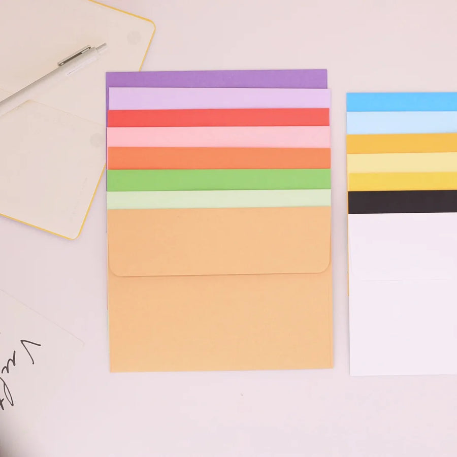 Kraft Paper Gift Envelopes — Multi-Color Letter & Photo Packaging