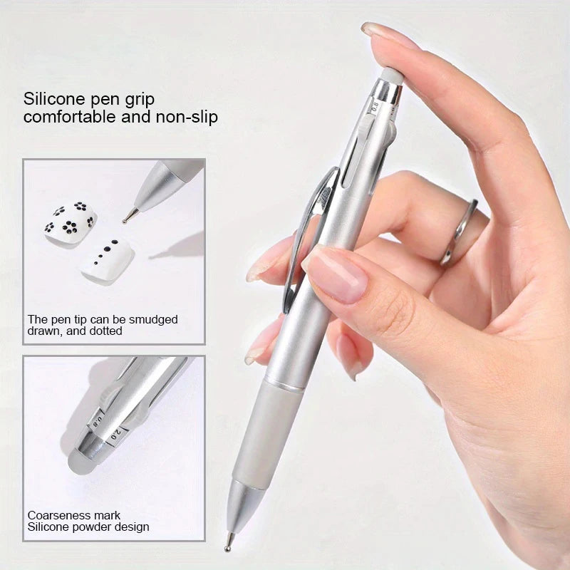 5-in-1 Nail Art Dotting Pen — Precision Manicure Design Tool Kit