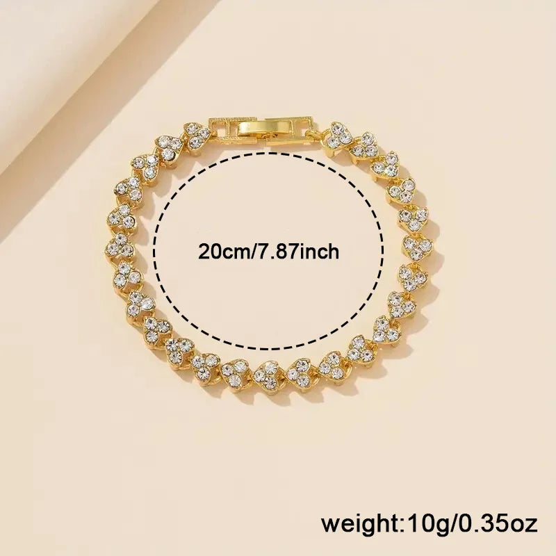 Women's Rectangular Quartz Watch & Bracelet Set — Elegant Fashion Accessory