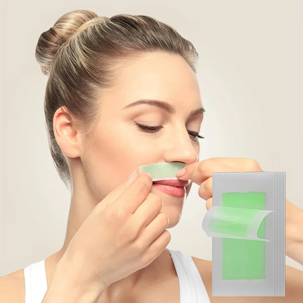 Professional Wax Hair Removal Strips — Double-Sided Paper for Body and Face