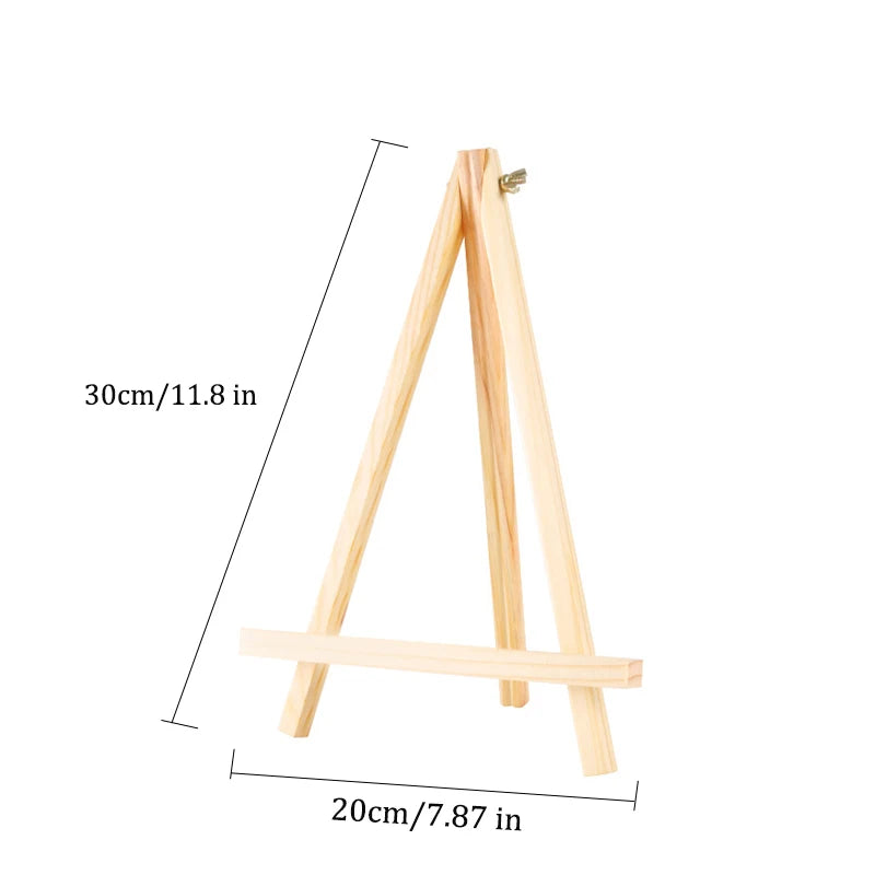 Wooden Desktop Easel — Foldable Adjustable Display Stand for Art & Decor