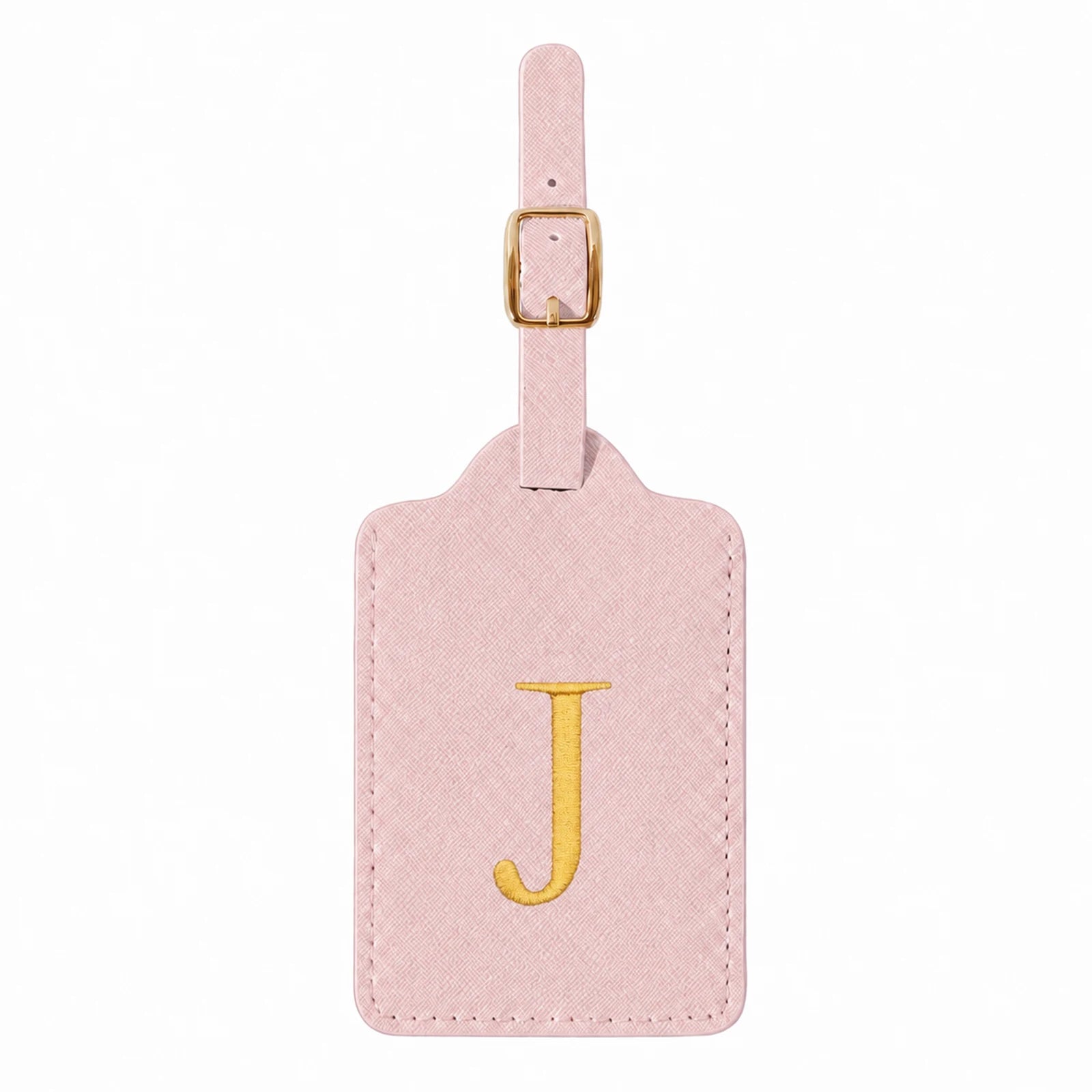 Personalized Alphabet Luggage Tag — Durable PU Leather Travel Accessory