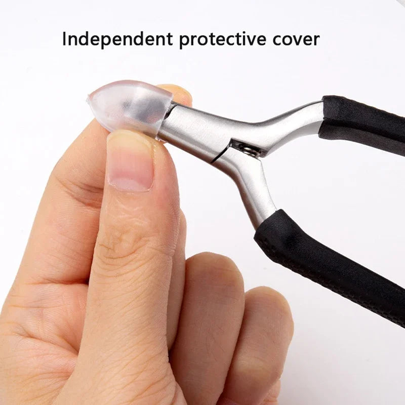 Stainless Steel Cuticle Nipper — Professional Manicure Trimmer Tool