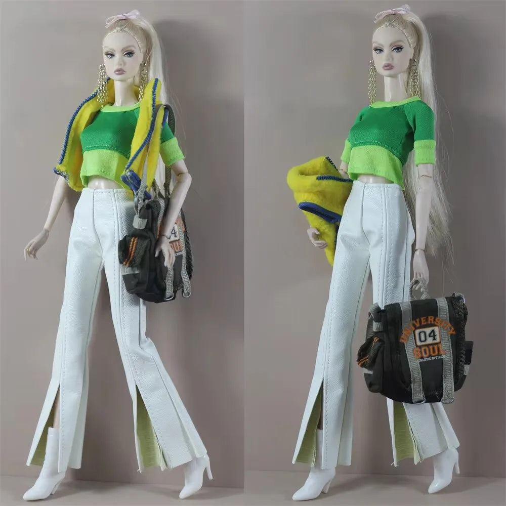 Handmade Doll Outfit Overcoat — Fashionable Accessory Set for 11.5 Inch Dolls