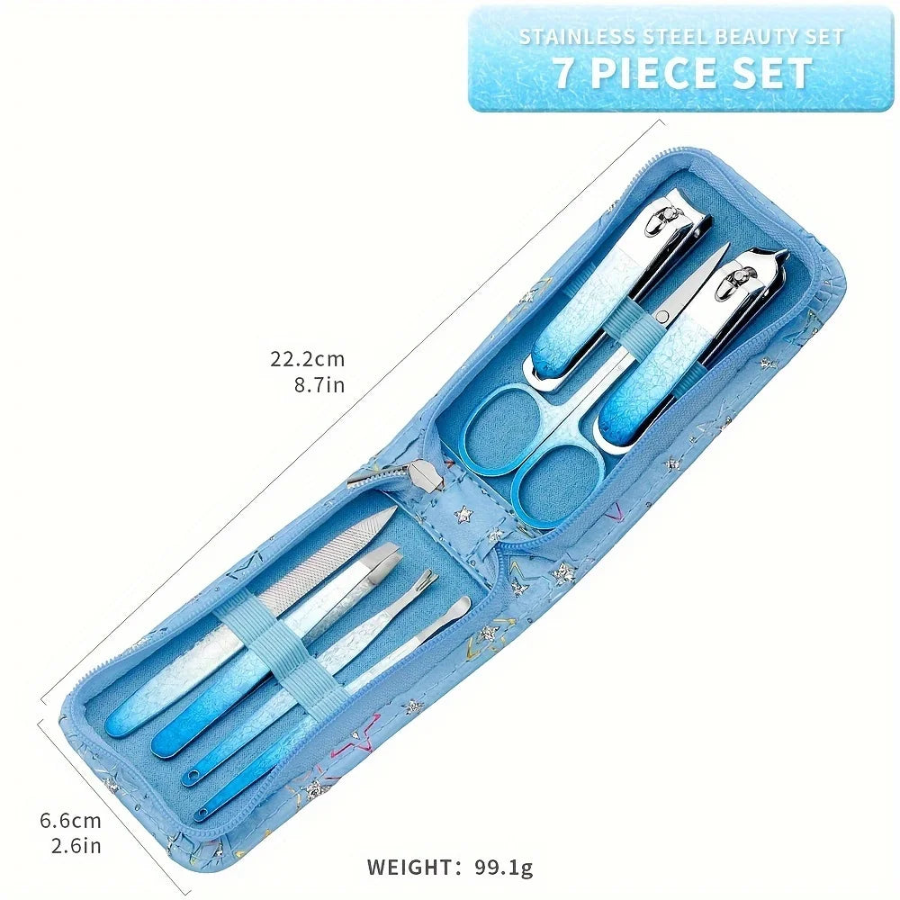 7-in-1 Manicure and Pedicure Set — Professional Nail Care Kit