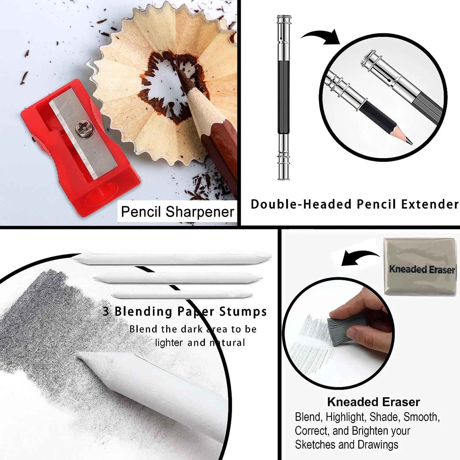 Professional Sketching Kit — Comprehensive Art Supplies Set for Drawing