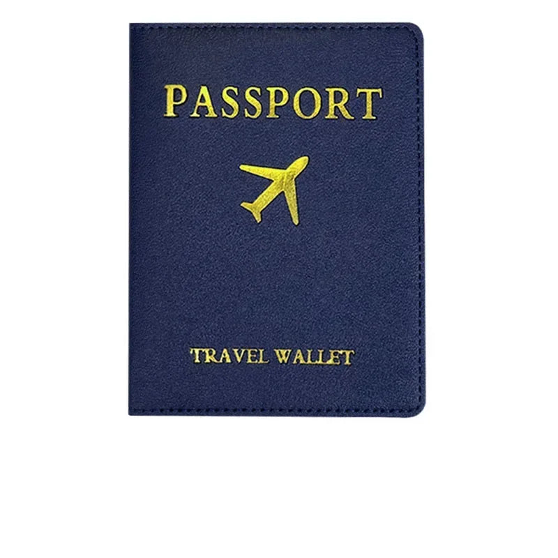 eTya PU Leather Luggage Tag & Passport Cover Set — Travel Identification Accessories