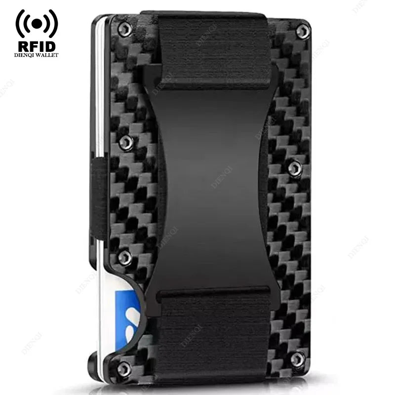 Slim Metal RFID Card Holder — Minimalist Aluminum Alloy Wallet