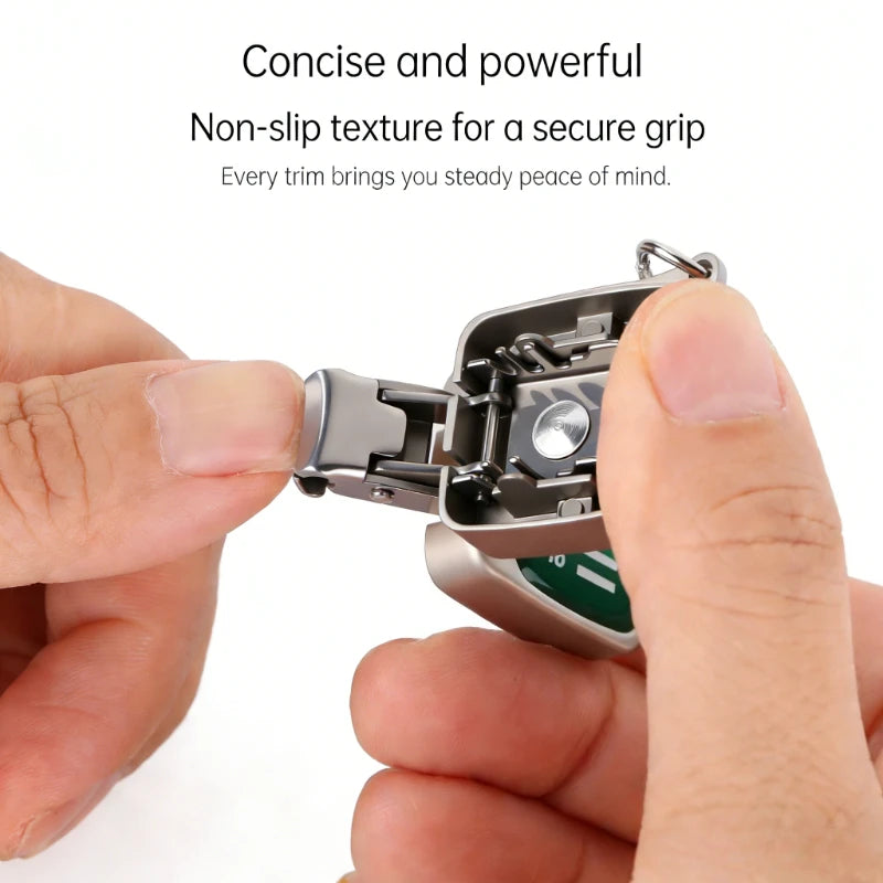 Ouriner Stainless Steel Nail Clipper — Compact Manicure Tool with Storage