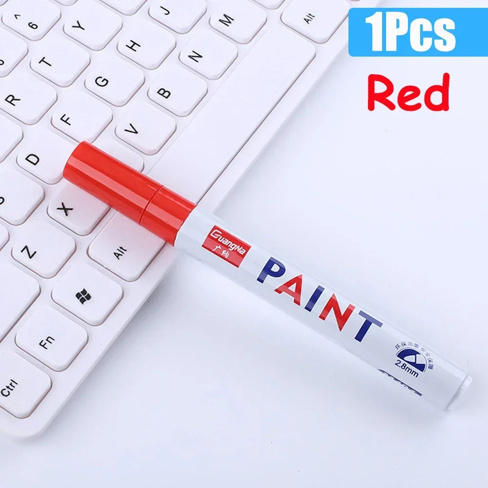 Permanent Paint Marker Pens — Waterproof Quick-Dry Tire & Craft Markers