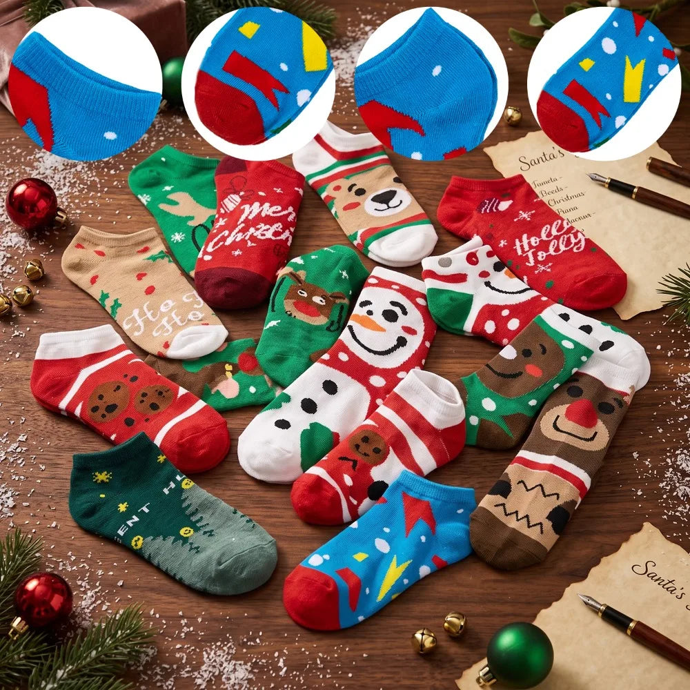 Joyfy Christmas Advent Calendar — 12 Days of Warm Cotton Socks