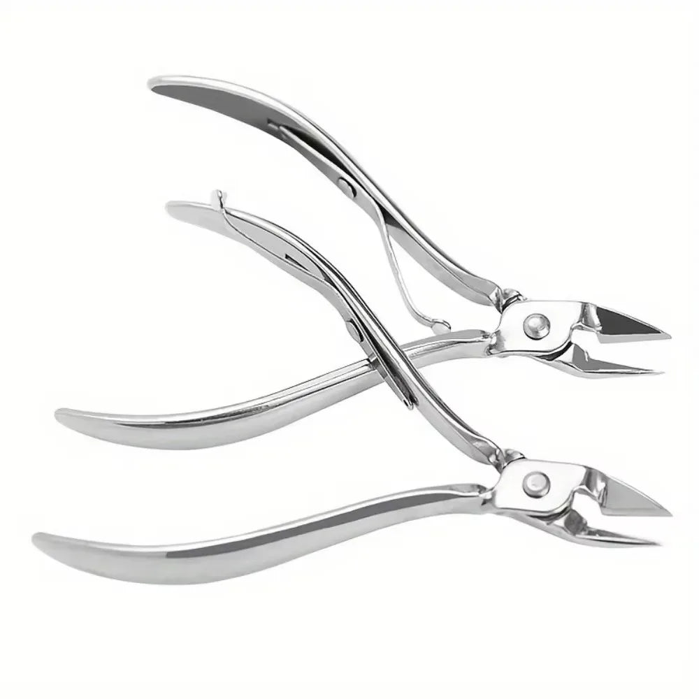 Stainless Steel Cuticle Nipper — Professional Nail Trimmer for Manicure