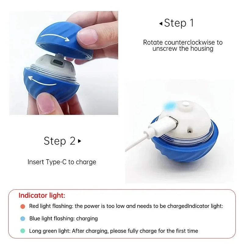 Automatic Moving Dog Toy Ball — Interactive Bouncing Puppy Toy