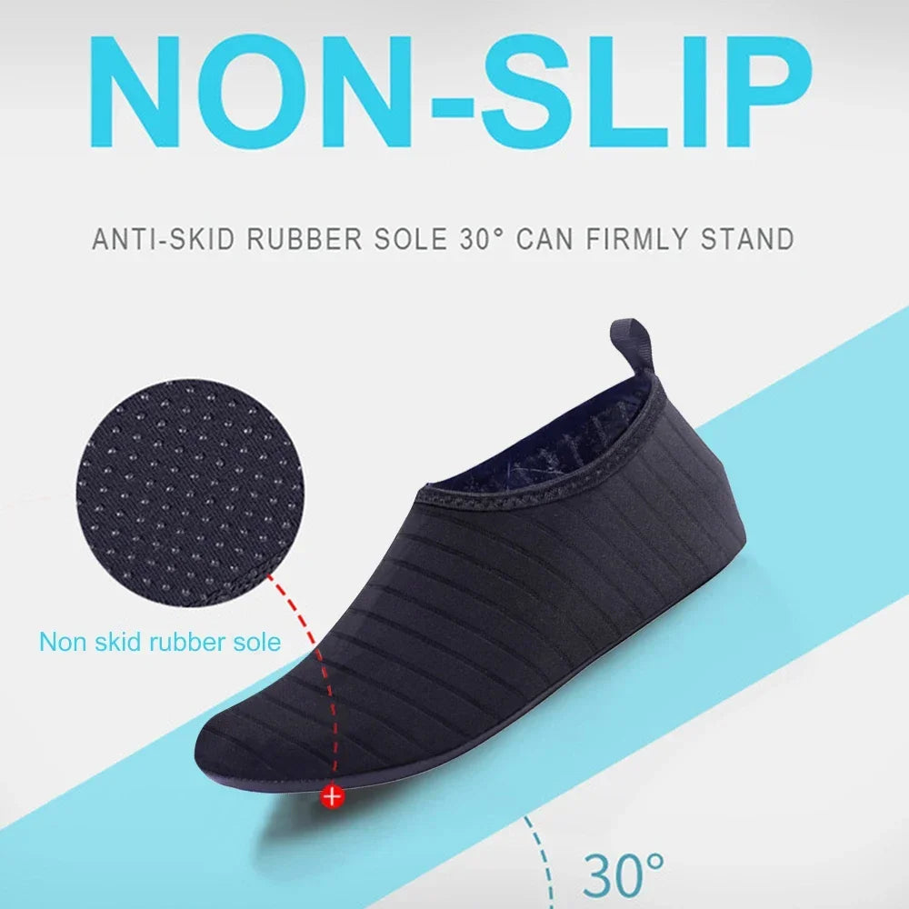 Quick-Dry Water Shoes — Lightweight Barefoot Aqua Socks for Beach & Pool
