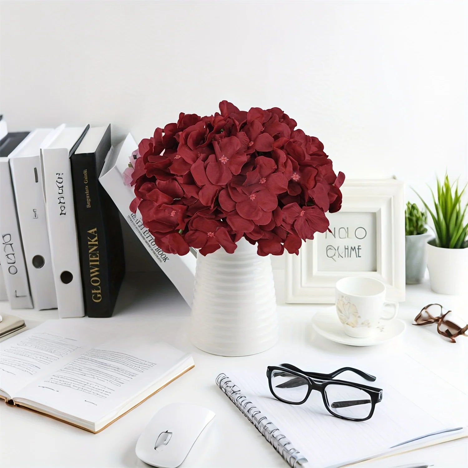 Artificial Hydrangea Flower Heads — 240 Piece Set for Wedding & Home Decor