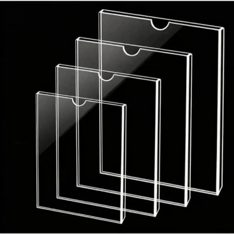 Clear Acrylic Wall Mount Sign Holder — High Clarity Frame for Documents
