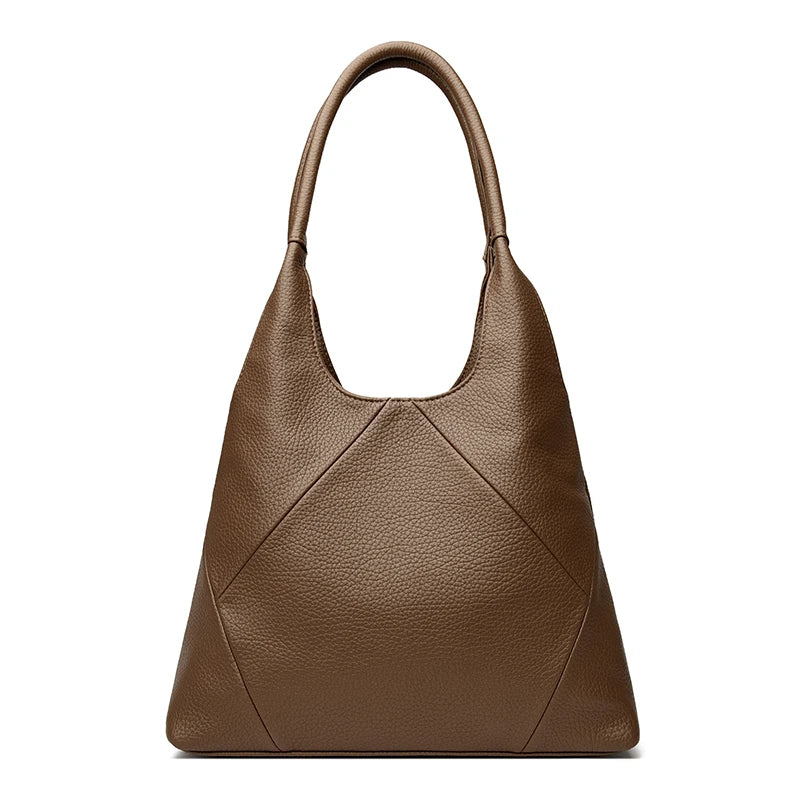 KMFFLY Leather Hobo Bag — Large Capacity Shoulder Handbag for Women