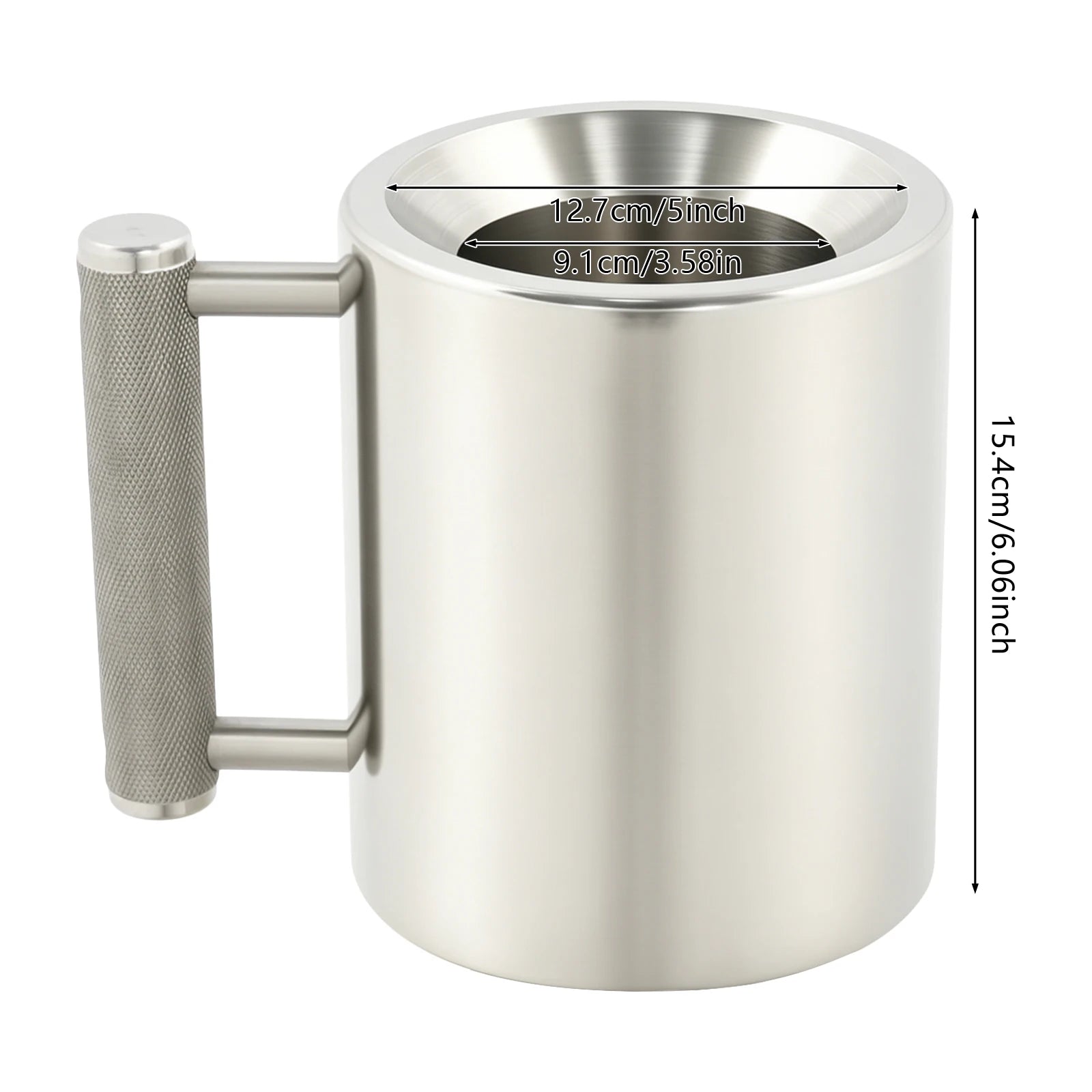 Stainless Steel Dumbbell Cup — Multifunction Fitness Water Bottle