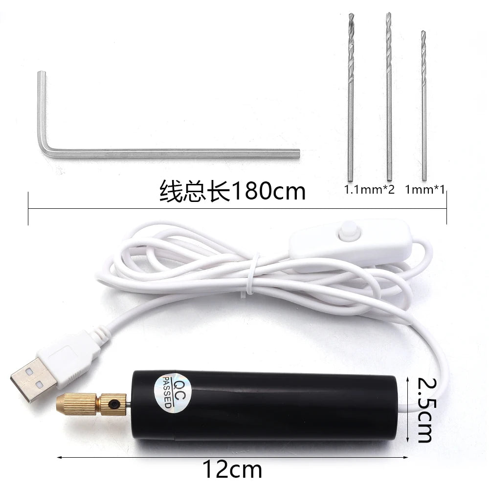 Linsoir Beads USB Mini Electric Drill — Portable Rotary Tool for Jewelry Making