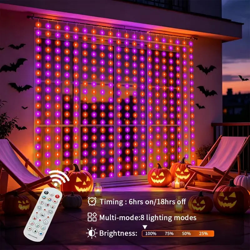 ELEGORRY LED Curtain Fairy String Lights — Smart Music Sync Ambient Decor