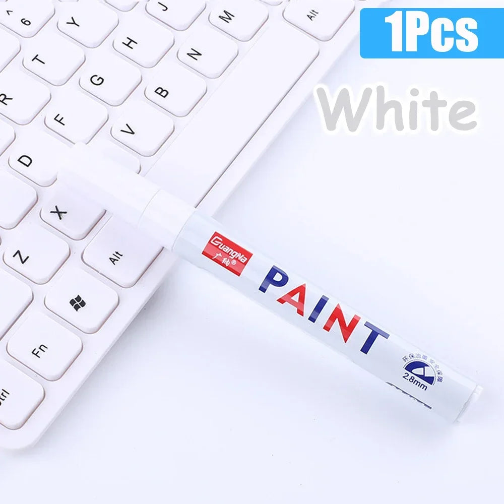 Permanent Paint Marker Pens — Waterproof Quick-Dry Tire & Craft Markers