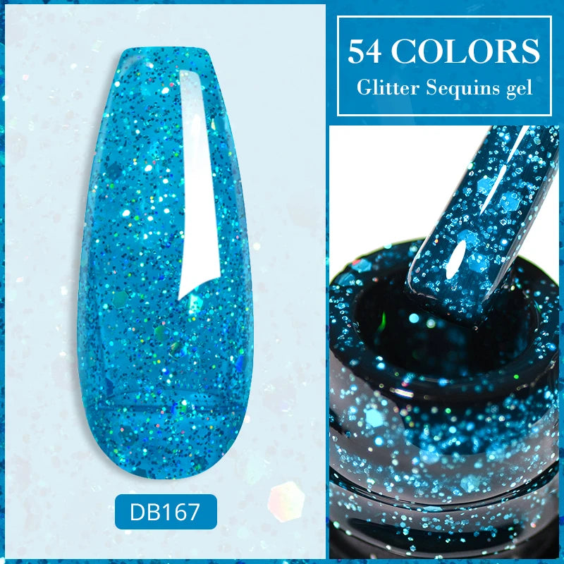 Mtssii Reflective Glitter Gel Nail Polish — Sparkling Holographic Effect