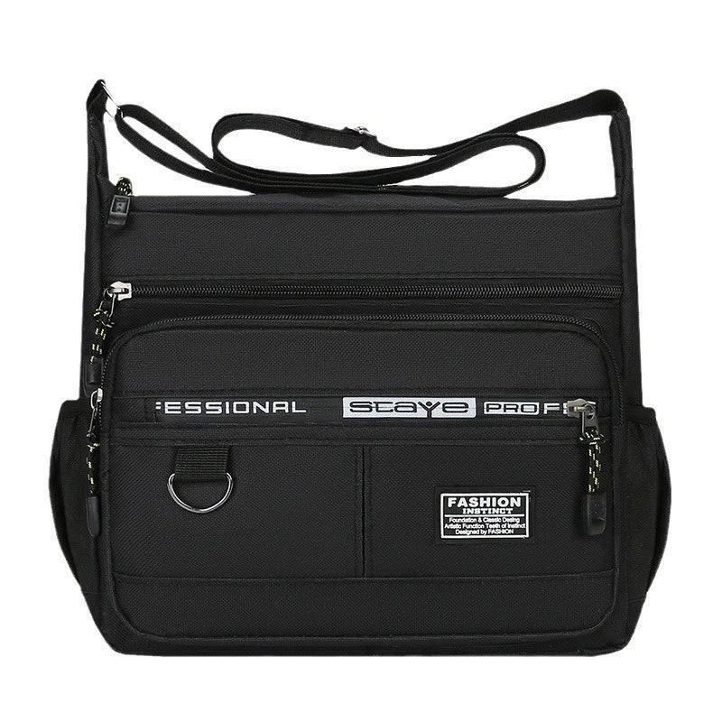 Men's Messenger Bag — Waterproof Oxford Crossbody Sling Pack