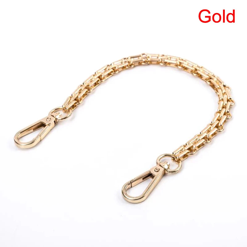 Metal Chain Shoulder Strap — Detachable Replacement for Handbags and Purses