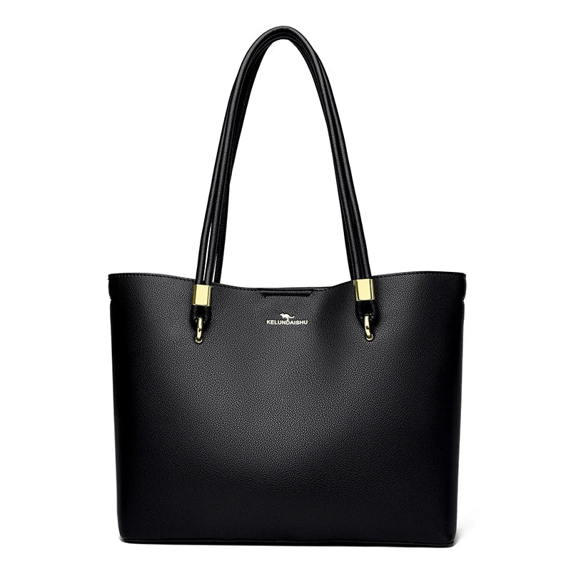 YaLePuck Women's PU Leather Hobo Bag — Large Capacity Shoulder Tote