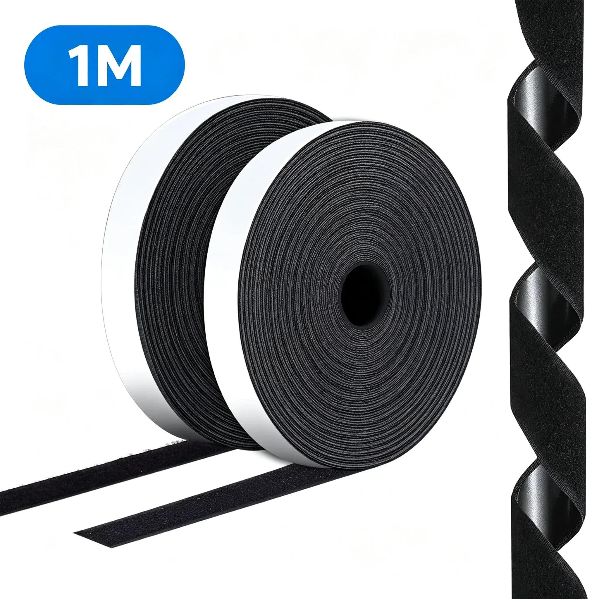 Self-Adhesive Hook and Loop Fastener Roll — Versatile Double-Sided Magic Tape