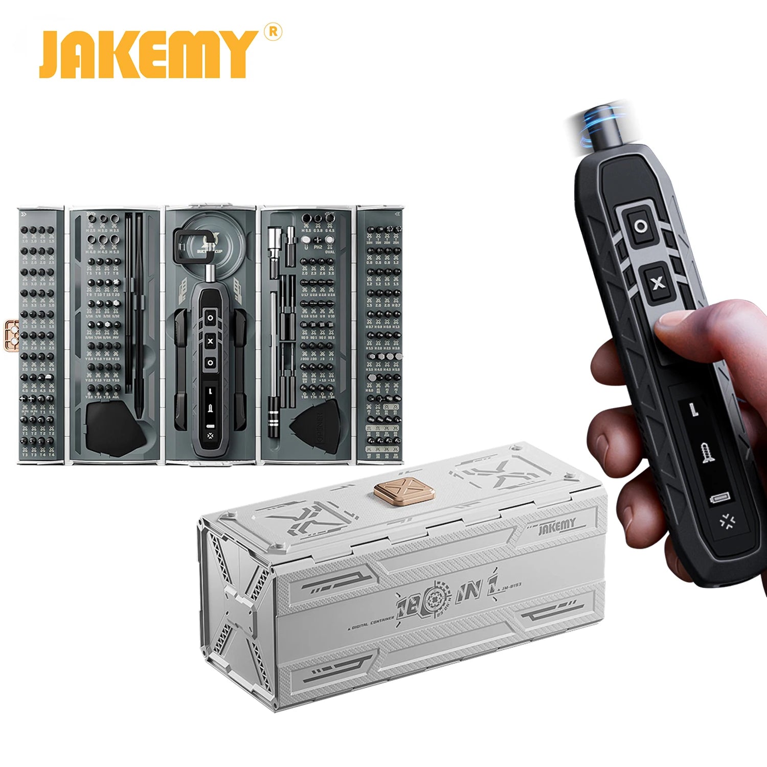 JAKEMY 180-in-1 Precision Screwdriver Set — Multifunctional Repair Kit