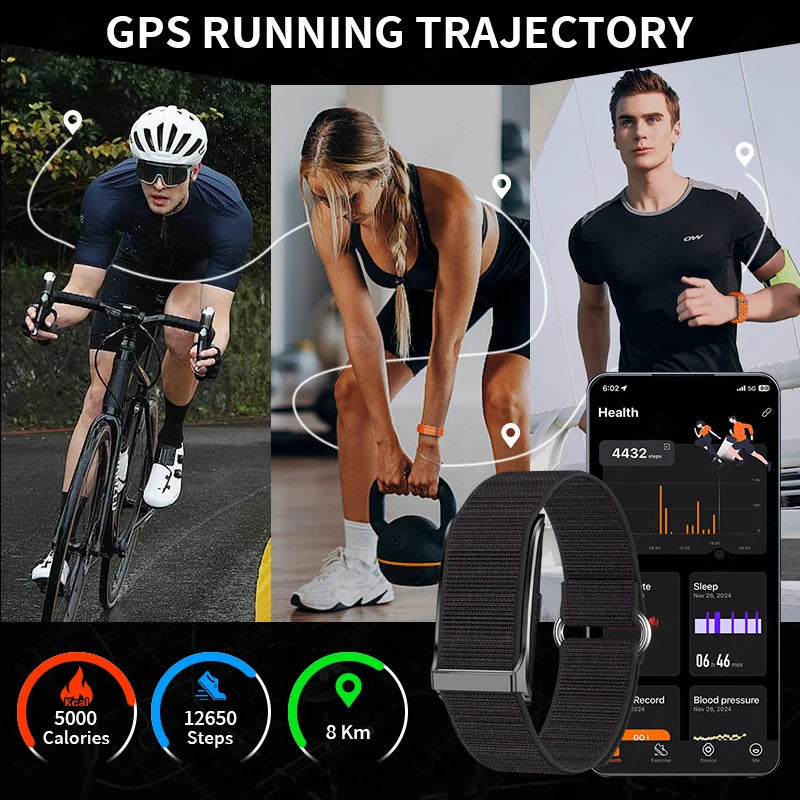 LIGE Smart Watch — Fitness Tracker with Heart Rate & Blood Oxygen Monitor